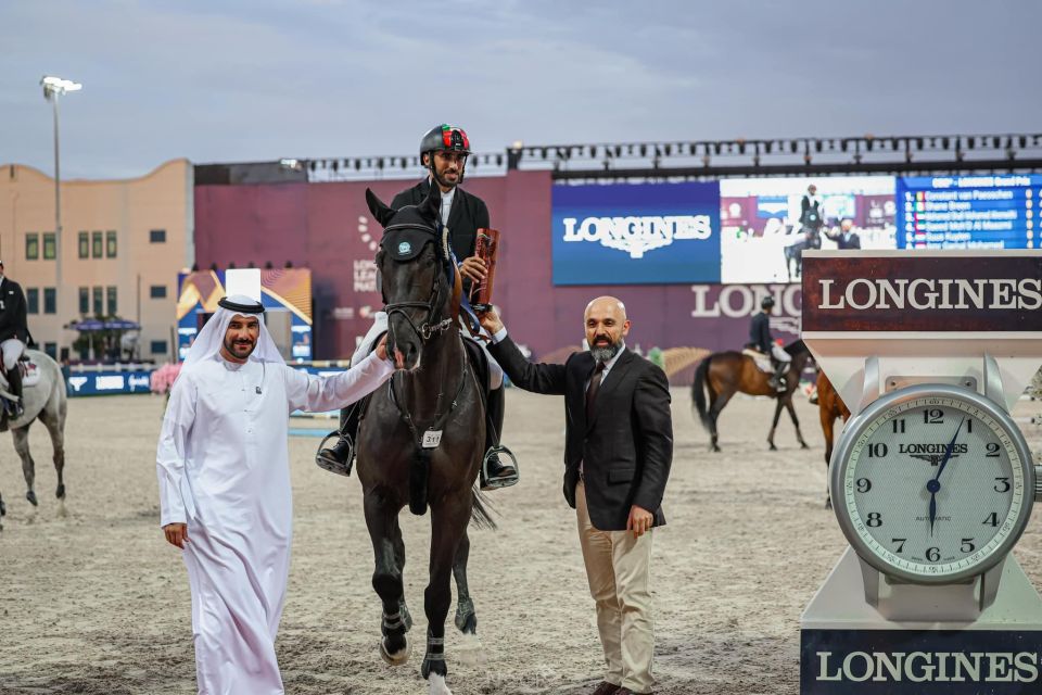 Dowan Vd Vosberg Z - Mohamed Shafi Mohamed Alremeithi - ©Emirates Longines Showjumping Dowan Vd Vosberg Z - Mohamed Shafi Mohamed Alremeithi - ©Emirates Longines Showjumping