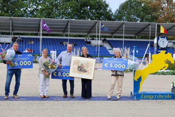 Award Ceremony Z Ranking, Thibeau Spits, Kyle King, Kristof Engelen, Pieter Devos, Tony Raman, Mieke Strobbe &copy; SPORTFOT 1876-AD2_0773